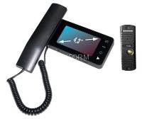 QM-434C_SET3 (черный)+Выз. панель (серебро)