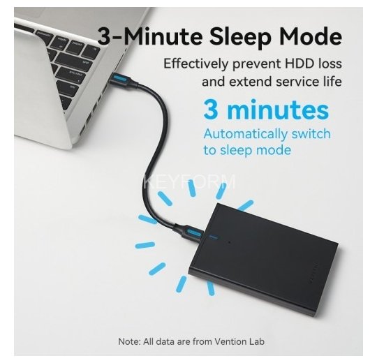 Внешний корпус Vention для HDD/SSD 2.5