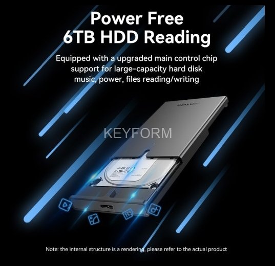 Внешний корпус Vention для HDD/SSD 2.5