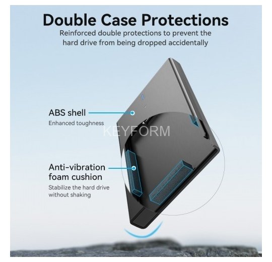 Внешний корпус Vention для HDD/SSD 2.5