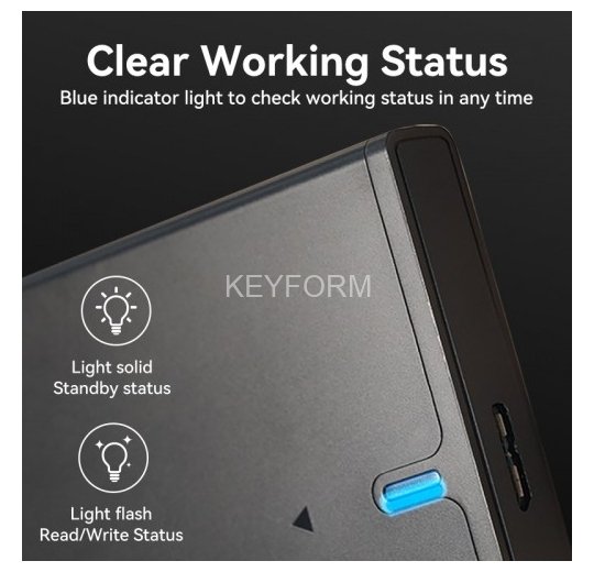 Внешний корпус Vention для HDD/SSD 2.5