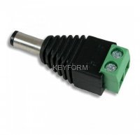 Разъем питания DCx2.1 (штекер), клеммная колодка, под винт