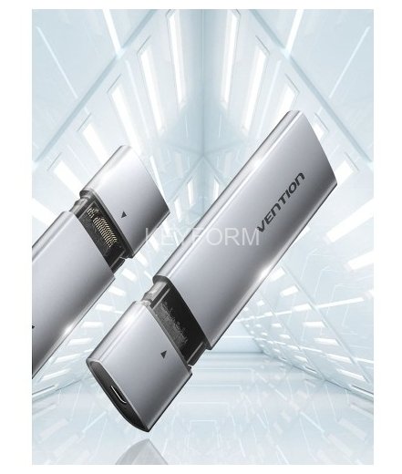 Корпус для SSD Vention USB 3.1 Gen 2-C M.2 NGFF (B-Key/B&M Key) Серый Vention KPFH0