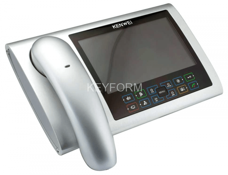 Монитор видеодомофона цветной KENWEI KW-S700C (серебро)
