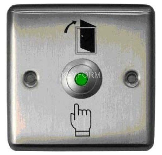 Кнопка металлическая с подсветкой, врезная Smartec ST-EX110L