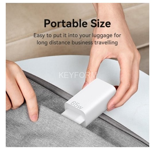 Сетевое зарядное устройство Vention на 3 порта 65W USB (C+C+A) 2.4A Белый Vention FEDW0-EU