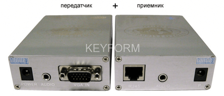Комплект (передатчик+приёмник) VGA и аудиосигнала OSNOVO TA-V/2+RA-V/2