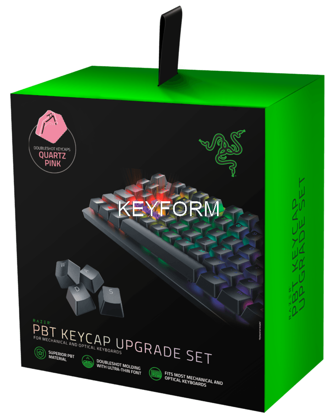 Кейкапы для клавиатуры Razer PBT Keycap Upgrade Set - Quartz Pink Razer PBT Keycap Upgrade Set, Quartz Pink