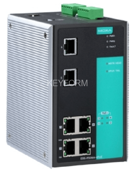 Коммутатор 6-портовый с РоЕ MOXA EDS-P506A-4PoE