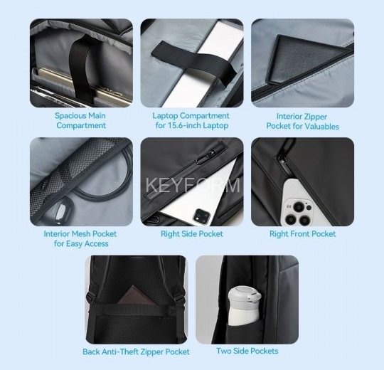 Рюкзак Vention Черный (48см х 30см х 14см) Vention KRRB0