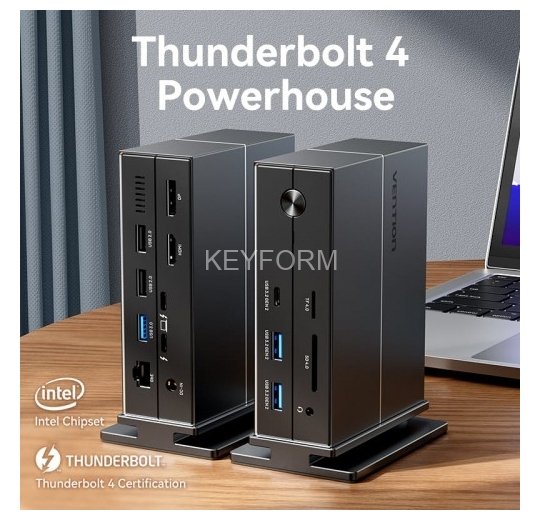 Мультифункциональная док-станция Vention USB Type C 14 в 1 с поддержкой Thunderbolt 4 Vention TPFH0-EU