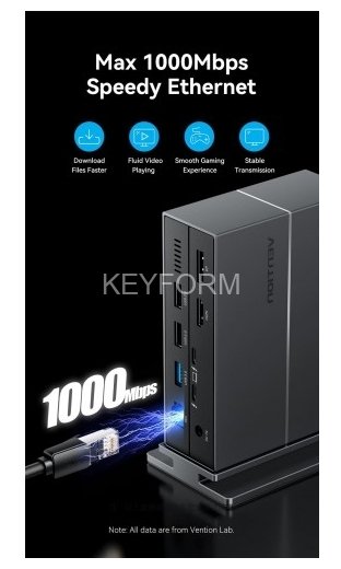 Мультифункциональная док-станция Vention USB Type C 14 в 1 с поддержкой Thunderbolt 4 Vention TPFH0-EU