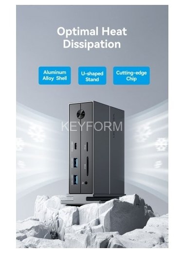 Мультифункциональная док-станция Vention USB Type C 14 в 1 с поддержкой Thunderbolt 4 Vention TPFH0-EU