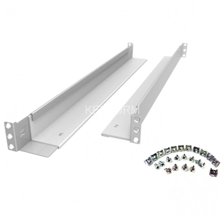 Рельсы универсальные раздвижные в комплекте с полкой RAL-6010, регулировка глубины от 600 до 1000мм, полка глубиной 800мм, статическая нагрузка до 160 кг, высота 1U, совместимость с основными ИБП стоечного типа высотой от 1U до 3U. Powercom RAL-6010
