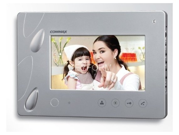 Монитор видеодомофона цветной с функцией «свободные руки» Commax CDV-70P (серебро)