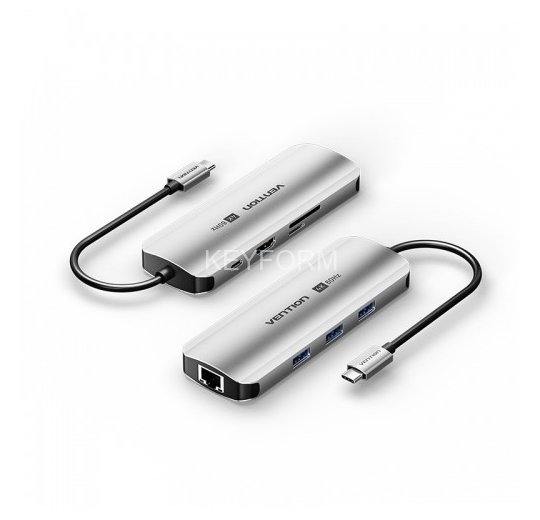 Мультифункциональный хаб Vention USB Type C 8 в 1 Vention TQKHB