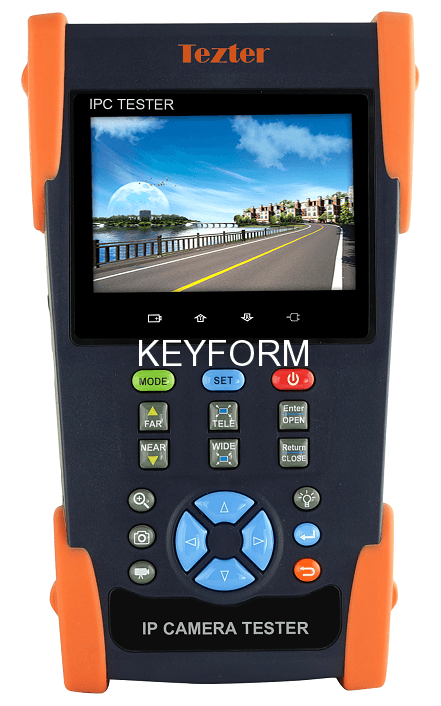 Многофункциональный тестовый видеомонитор для аналогового и IP видеонаблюдения Tezter TIP-3,5