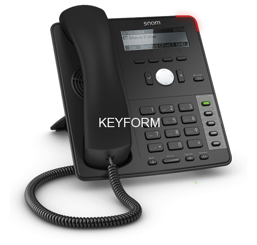 SNOM Global 700 Desk Telephone Black