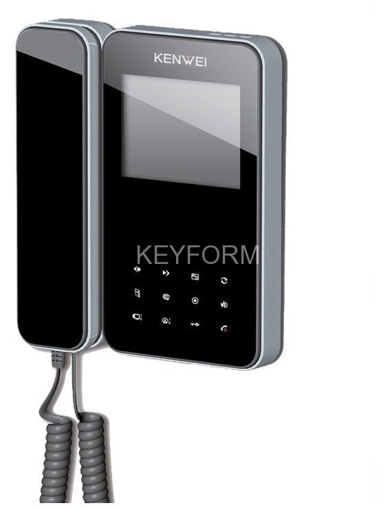 Монитор видеодомофона цветной KENWEI KW-E350C (черный)