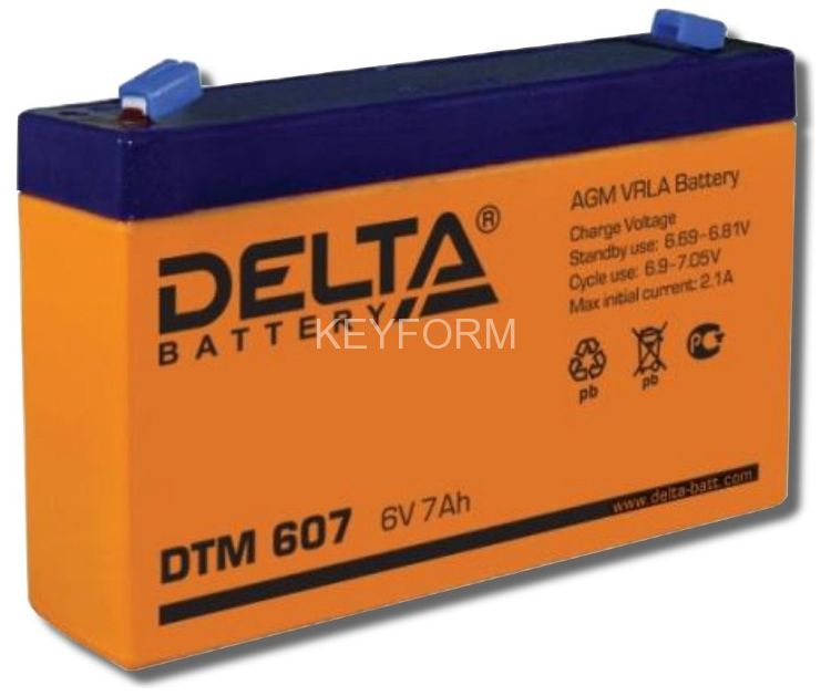 Аккумулятор герметичный свинцово-кислотный Delta DTM 607