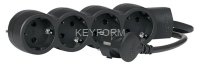 Удлинитель 4X2К+З 3м черный Legrand 695028