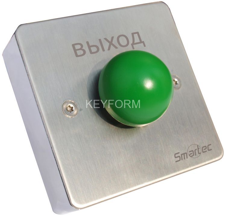Кнопка металлическая, врезная, грибок Smartec ST-EX131