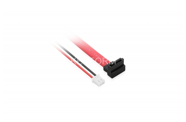 Кабель SATA 22pin F to sata 7pin F 90 градусов + 2P HS GCR Кабель Greenconnect SATA 22pin F to sata 7pin F 90 градусов + 2P HS GCR