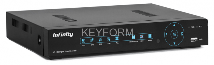 Видеорегистратор AHD 4-канальный Infinity, Infinity VRF-AH400L