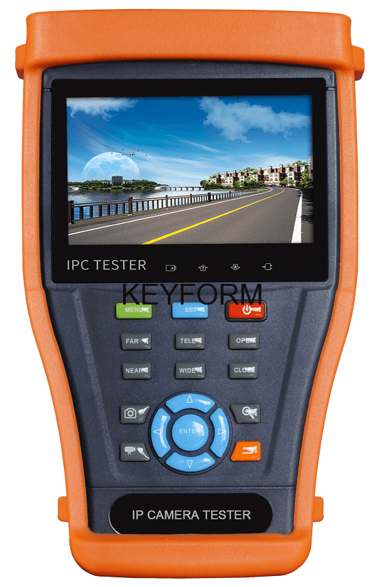 Многофункциональный тестовый видеомонитор для аналогового и IP видеонаблюдения Tezter TIP-A-4,3