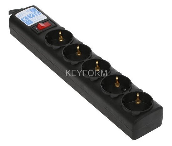 Фильтр-удлинитель Power Cube 1,9м д/подкл. к UPS(C14) 5 роз., 10А черный/граффит Электрическая мануфактура SPG5-B2