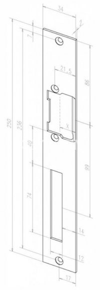Eff-Eff HZF(033 02) (-------03302-05) лицевая панель серая
