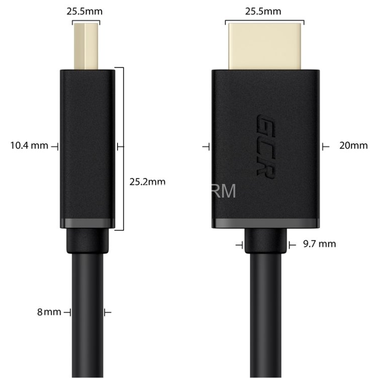 GCR Кабель 20.0m HDMI-DVI черный, OD8.0mm, 28 AWG, позолоченные контакты, 19M / 25M Dual Link, тройной экран Greenconnect HDMI (m) - DVI-D (m) черный 20м