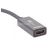 Адаптер miniDP --> HDMI-F 0.15м ,  оплетка, 4K@60Hz, Telecom (TA565) VCOM TA565
