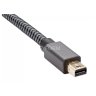 Адаптер miniDP --> HDMI-F 0.15м ,  оплетка, 4K@60Hz, Telecom (TA565) VCOM TA565