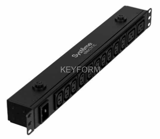 БРП Uniprom, базовый, 1U, 240В, 1Ф, 16A, 10xC13 2xC19, 2м кабель, IEC320 C20 SYSTEME ELECTRIC UP9559
