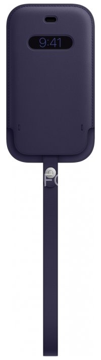 Чехол MagSafe для iPhone 12 mini Кожаный чехол-конверт MagSafe для iPhone 12 mini, тёмно-фиолетовый цвет