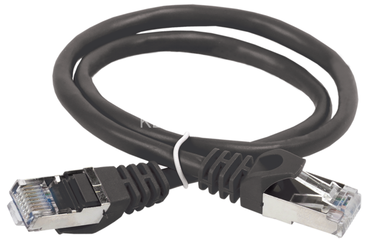 ITK Коммутационный шнур кат. 6 FTP LSZH 7м чёрный ITK PC09-C6FL-7M