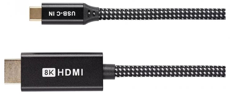 Кабель-адаптер USB Type-Cm --> HDMI(m) 4K@120Hz 8K@30Hz, 1.8m Telecom <TCC015M-1.8M> VCOM TCC015M-1.8M