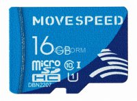 MicroSD 16GB Move Speed FT100 Class 10 без адаптера Move Speed YSTFT100-16GU1