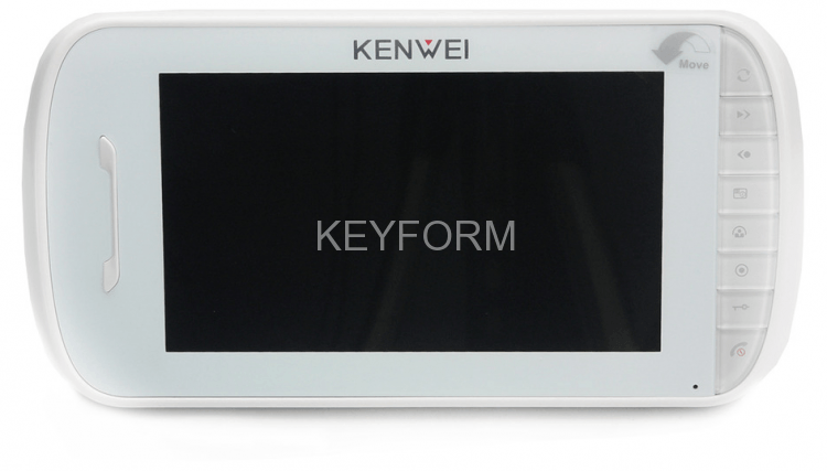 Монитор видеодомофона цветной KENWEI KW-E703FC-W200 (белый)