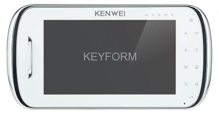 Монитор видеодомофона цветной KENWEI KW-S704C-W200 (белый)