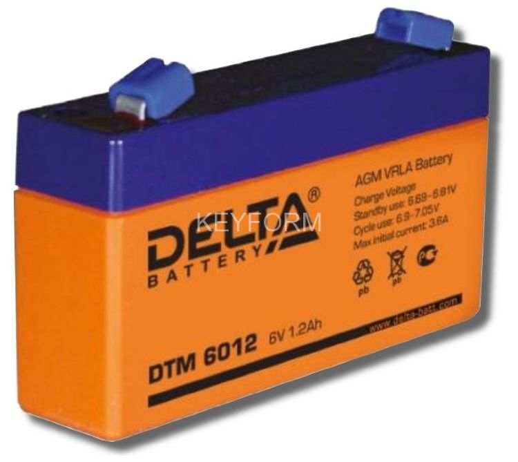 Аккумулятор герметичный свинцово-кислотный Delta DTM 6012
