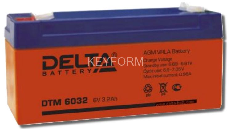 Аккумулятор герметичный свинцово-кислотный Delta DTM 6032