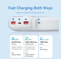 Power Bank Vention 20000mAh(M/C-A/A)22.5W Черный с LED Дисплеем Vention FHLB0