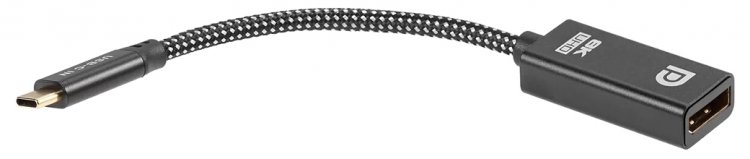 Адаптер USB Type-Cm---->DP(f) 1.4v, 4K@120HZ 8K@ 60Hz, Alum  Shell,Telecom 0.15м<TUC065> VCOM TUC065
