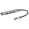 Переходник USB 3.0 -->USB3.0+3 USB2.0, Aluminum Shell, 0.2м Telecom <TA308U> VCOM TA308U