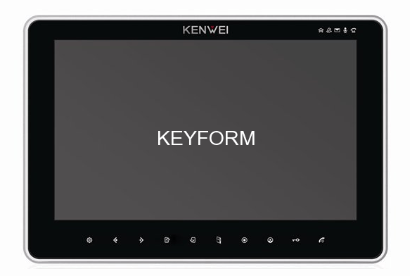 Монитор видеодомофона цветной с функцией «свободные руки» KENWEI KW-SA20C-PH-HR (черный)