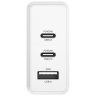 GCR Сетевое зарядное устройство 100W, 1 USB + 2 TypeC, GaN Tech Quick Charger, PD 3.0, белый Greenconnect GCR-54226