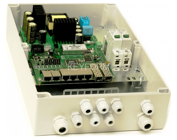 Коммутатор для подключения 6 камер Форт-Телеком Tfortis PSW-2G 6F+