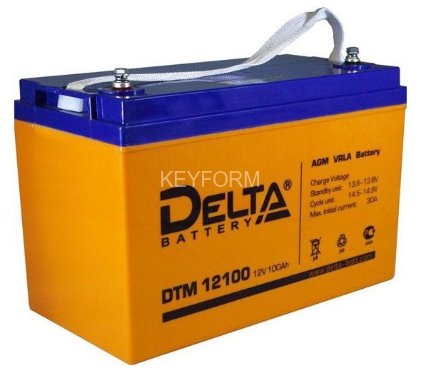 Аккумулятор герметичный свинцово-кислотный Delta DTM 12100 L